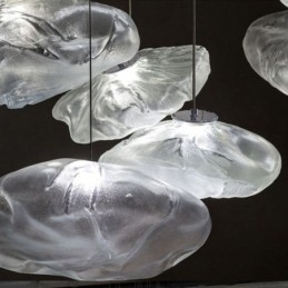 Creative Nordic Pendelljus Glas Ljuskrona Art Hanging Light