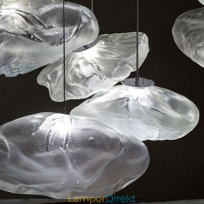 Creative Nordic Pendelljus Glas Ljuskrona Art Hanging Light