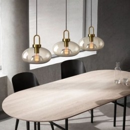 3 Ljus Taklampa Med Glasskärm Island