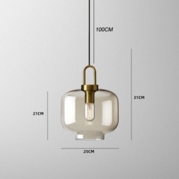 3 Ljus Taklampa Med Glasskärm Island
