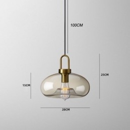 3 Ljus Taklampa Med Glasskärm Island