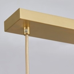 Modern Enkel Koppar Hänglampa Antler Hängande Ljus