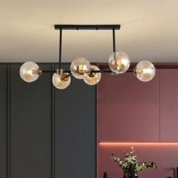 6 Ljus Modern Glastaklampa Magic Bean Ljusarmatur
