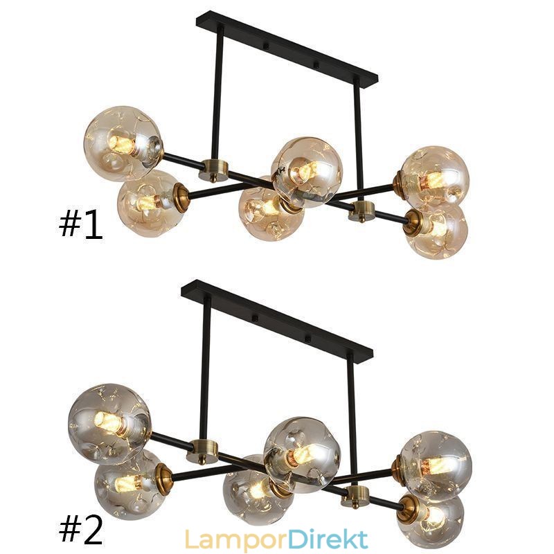 6 Ljus Modern Glastaklampa Magic Bean Ljusarmatur