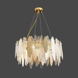 Samtida Elegant Taklampa I Glas