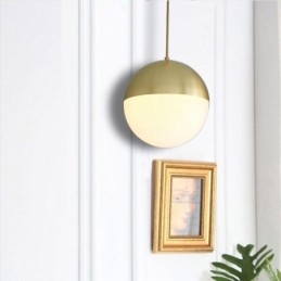 Modern Glaskula Pendel Light Island Idéer Lampa