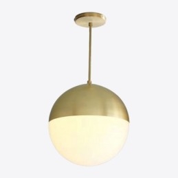 Modern Glaskula Pendel Light Island Idéer Lampa