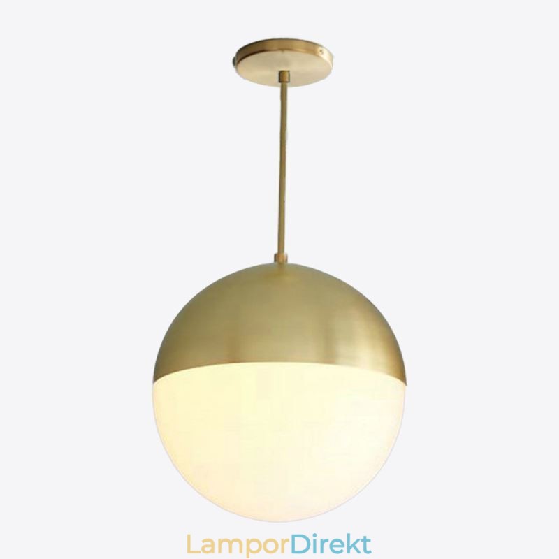 Modern Glaskula Pendel Light Island Idéer Lampa