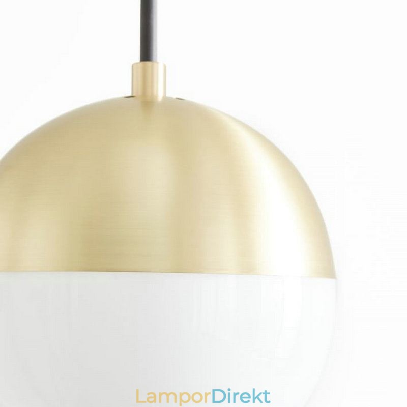 Modern Glaskula Pendel Light Island Idéer Lampa