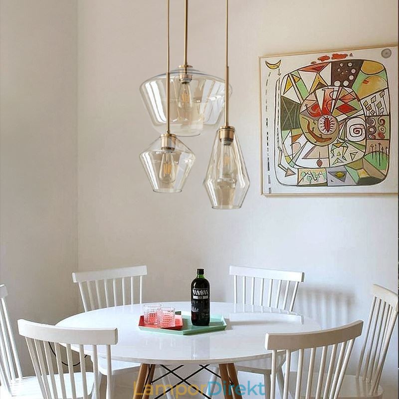 Modern Enkel Taklampa I Glas