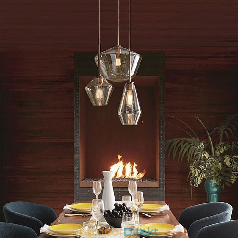 Modern Enkel Taklampa I Glas