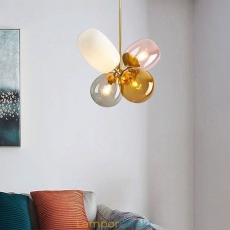 Nordic Unique Pendelljus Färgat Glas Princess Balloon Light Barn Nordic Unique Pendelljus Färgat Glas Princess Balloon Light Barn