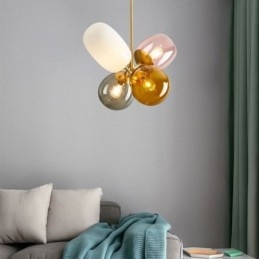 Nordic Unique Pendelljus Färgat Glas Princess Balloon Light Barn