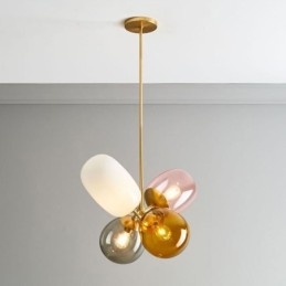 Nordic Unique Pendelljus Färgat Glas Princess Balloon Light Barn
