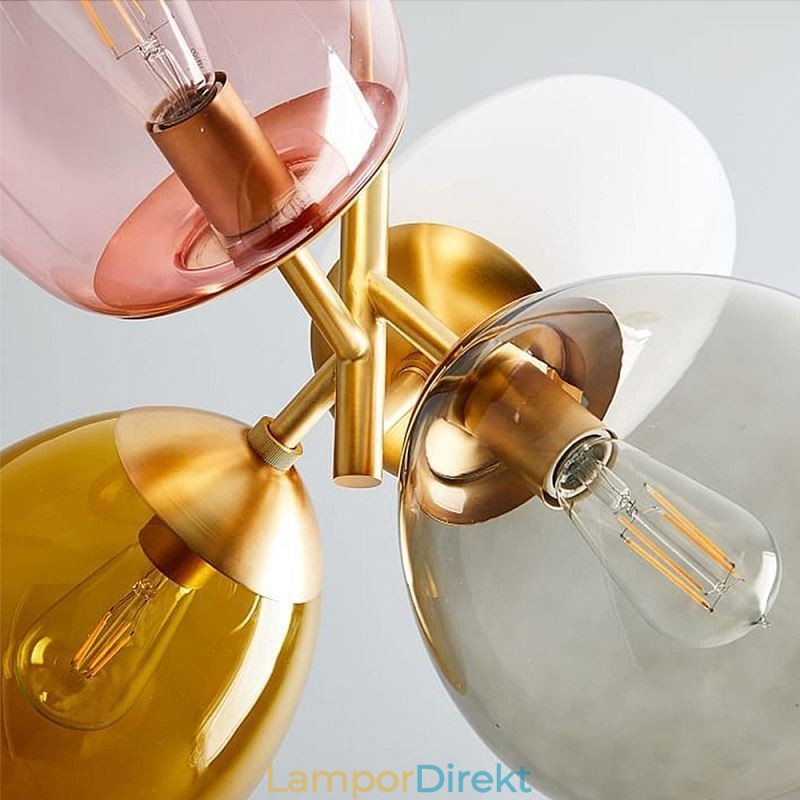 Nordic Unique Pendelljus Färgat Glas Princess Balloon Light Barn