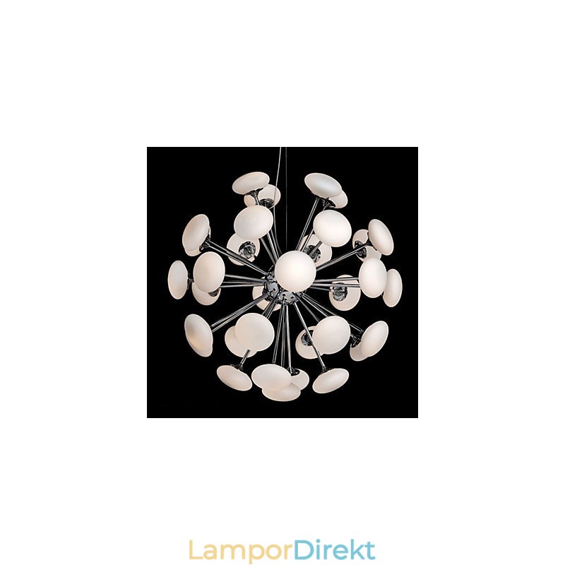 Modernyestaurant Lampa Enkel Cirkulär Glaskonst Pendellampa Europeisk Stil
