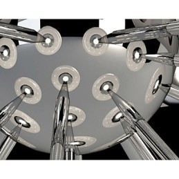 Modernyestaurant Lampa Enkel Cirkulär Glaskonst Pendellampa Europeisk Stil