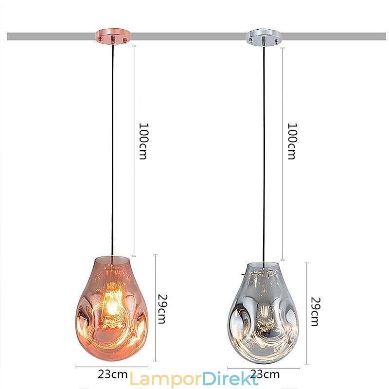 Färgglad Hänglampa Soap Bubble Glass Taklampa Island Lamp
