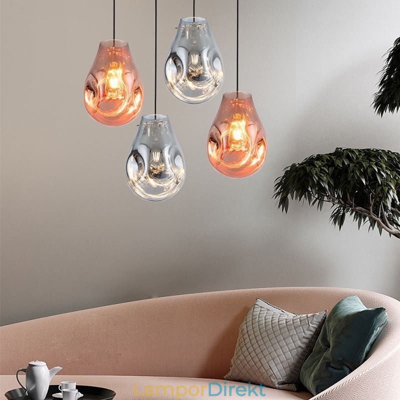 Färgglad Hänglampa Soap Bubble Glass Taklampa Island Lamp