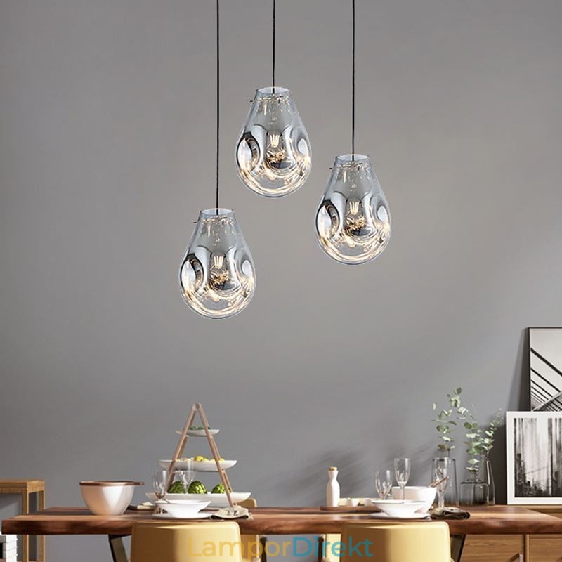 Färgglad Hänglampa Soap Bubble Glass Taklampa Island Lamp