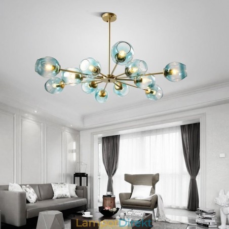 Nordic Glass Pendel Light Magic Bean Shape Lampa Ljuskrona Belysning Nordic Glass Pendel Light Magic Bean Shape Lampa Ljuskrona Belysning