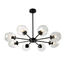 Nordic Glass Pendel Light Magic Bean Shape Lampa Ljuskrona Belysning