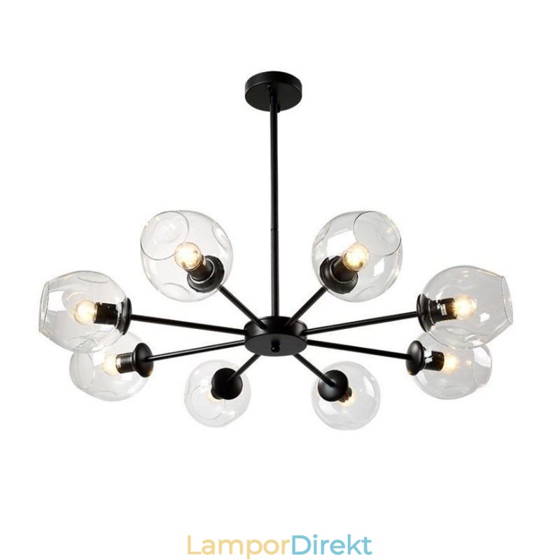 Nordic Glass Pendel Light Magic Bean Shape Lampa Ljuskrona Belysning