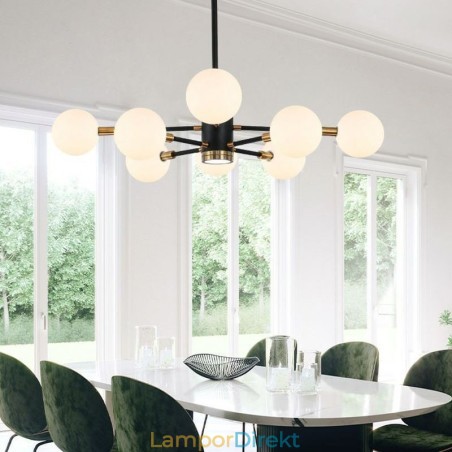 Nordic Glass Pendelljus Mjölkvit Rund Lampa Ljuskrona Belysning Nordic Glass Pendelljus Mjölkvit Rund Lampa Ljuskrona Belysning