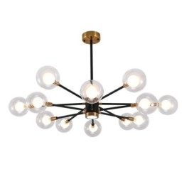 Nordic Glass Pendelljus Mjölkvit Rund Lampa Ljuskrona Belysning