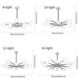 Nordic Glass Pendelljus Mjölkvit Rund Lampa Ljuskrona Belysning