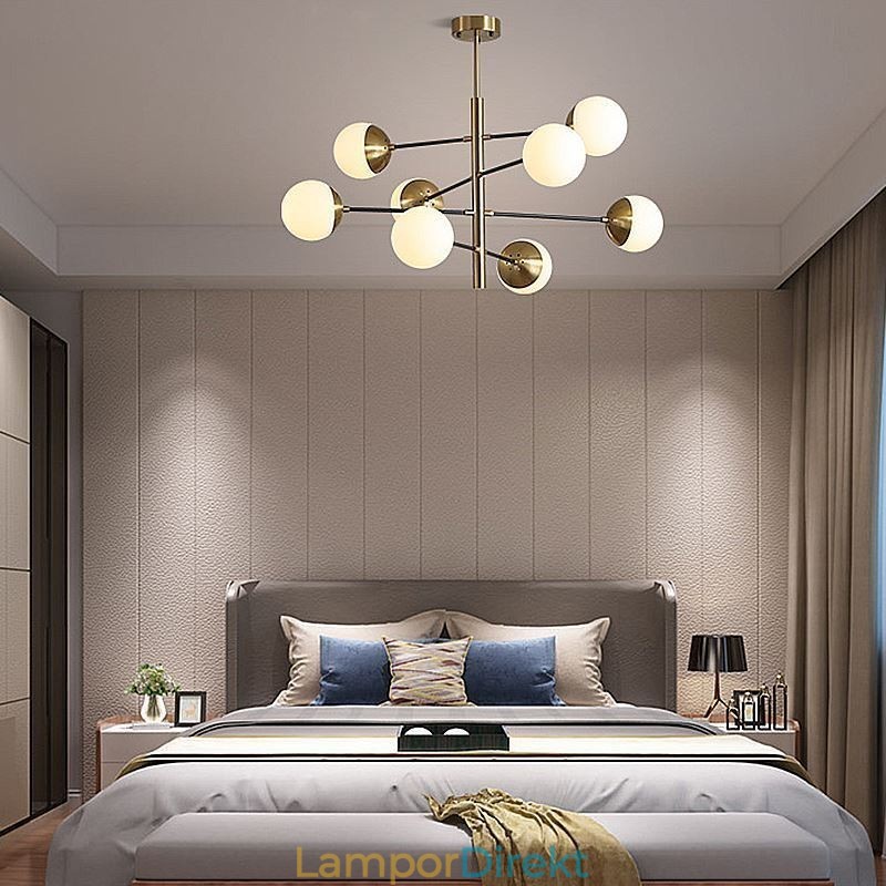 Nordic Glass Pendel Light Magic Bean Shape Ljuskrona Lighting Lamp