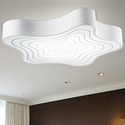 Modern Samtida Målning Metal Flush Mount