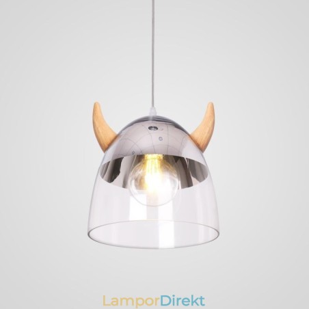 Klassisk Glas Taklampa Trä Horn Lampa Creative Lighting Klassisk Glas Taklampa Trä Horn Lampa Creative Lighting