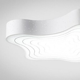 Modern Samtida Målning Metal Flush Mount