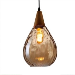 Taklampa Teardrop Glass Skärm Lamp Light