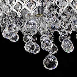 Traditionell Klassisk Kristallkrom Metall Infälld Montering