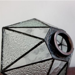 Geometriskt Färgat Glas Farmhouse Pendellampa