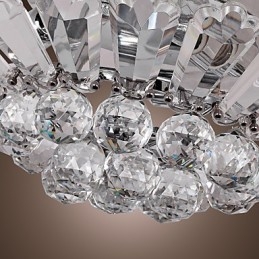 Modernt Semi Flush Mount I Kristallfunktion