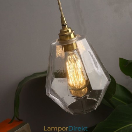 Nordic Retro Pendellampa Mässing Glas Hembelysning Tornform Lampa Lampa Nordic Retro Pendellampa Mässing Glas Hembelysning Tornform Lampa Lampa