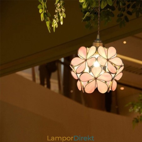Nordic Creative Pendellampa Glas Hembelysning Kronbladsform Lampa Lampa Nordic Creative Pendellampa Glas Hembelysning Kronbladsform Lampa Lampa
