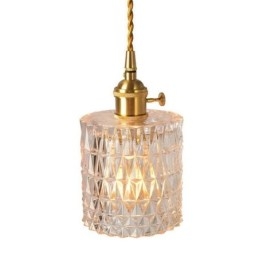 Jelly Jar Ljusarmatur Ribbat Glas Taklampa