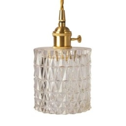Jelly Jar Ljusarmatur Ribbat Glas Taklampa