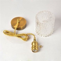 Jelly Jar Ljusarmatur Ribbat Glas Taklampa