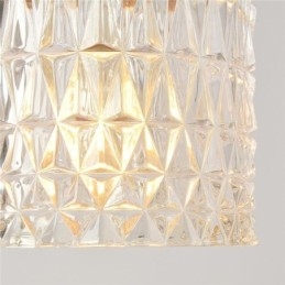 Jelly Jar Ljusarmatur Ribbat Glas Taklampa