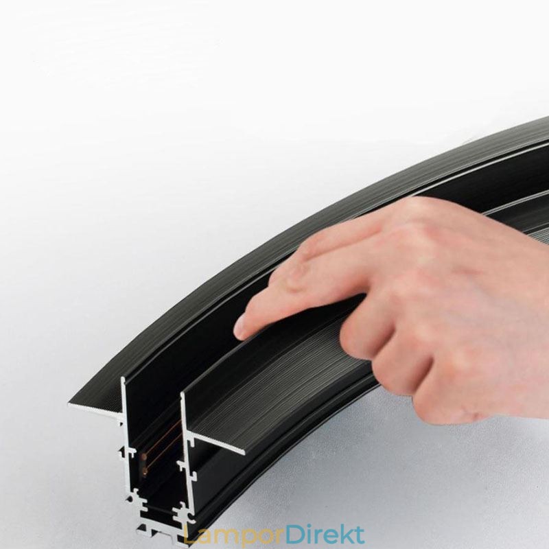 Cirkulär Spårljus Magnetisk Infälld Spårbelysningsarmatur 150Cm