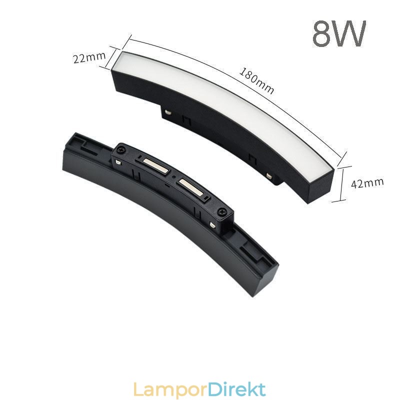 Cirkulär Spårljus Magnetisk Infälld Spårbelysningsarmatur 150Cm
