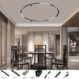 Circular Magnetic Track Light Infälld Spotlight Dekorativ Light 150Cm