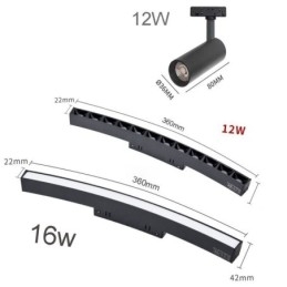 Circular Magnetic Track Light Infälld Spotlight Dekorativ Light 150Cm