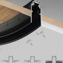Circular Track Light System Magnetisk Infälld Spårbelysningsarmatur 120Cm