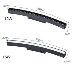 Spårljus Magnetisk Infälld Cirkulär Spårbelysningsarmatur 120Cm